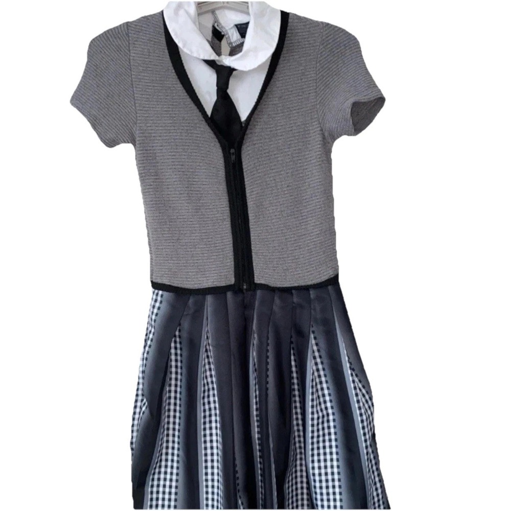 Wednesday Addams Black Nevermore Academy Girls Large Uniform Costume Cosplay
